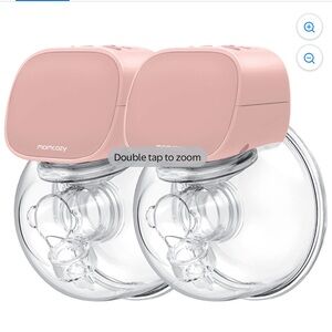 Momcozy Pink Breast Pump Set